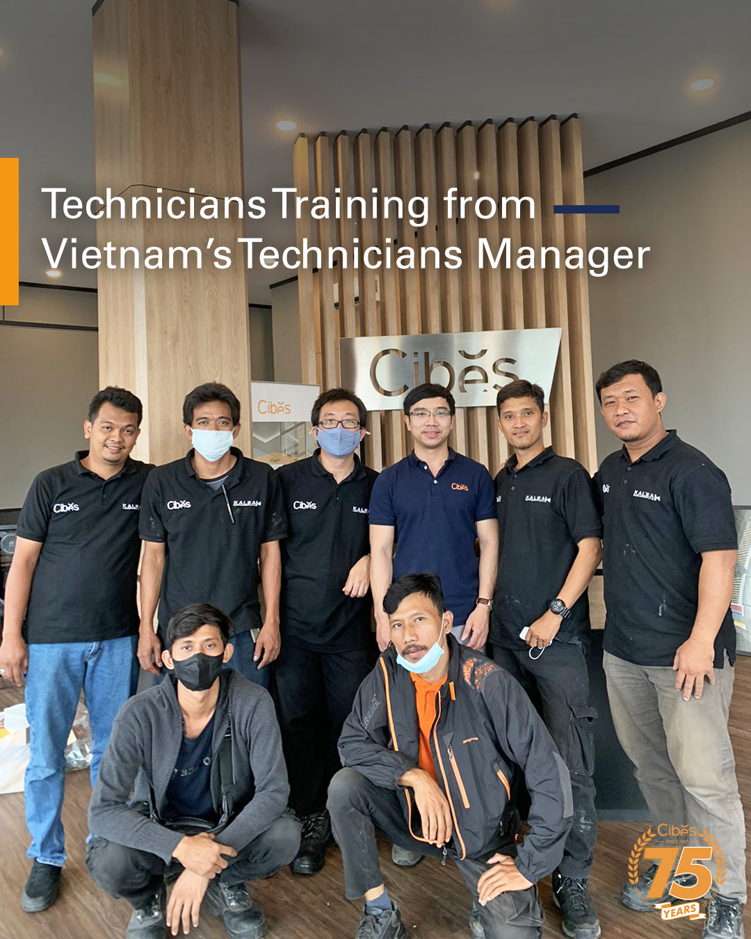 Pelatihan Teknisi dari Manajer Teknisi Vietnam